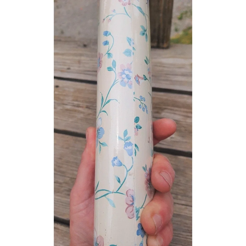 Vintage Magic Cover PASTEL FLORAL Self-Adhesive Vinyl 8 Yds X 18